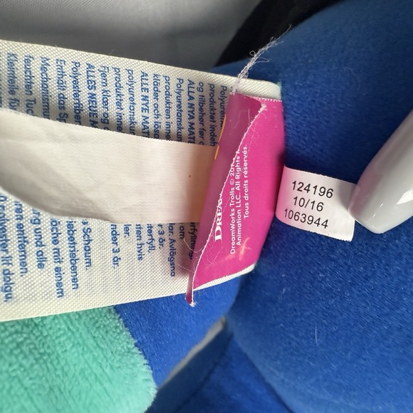 Dreamworks Happy Branch Trolls Plush Blue Haired Troll 23" Tall BAB Build A Bear - Picture 4 of 6